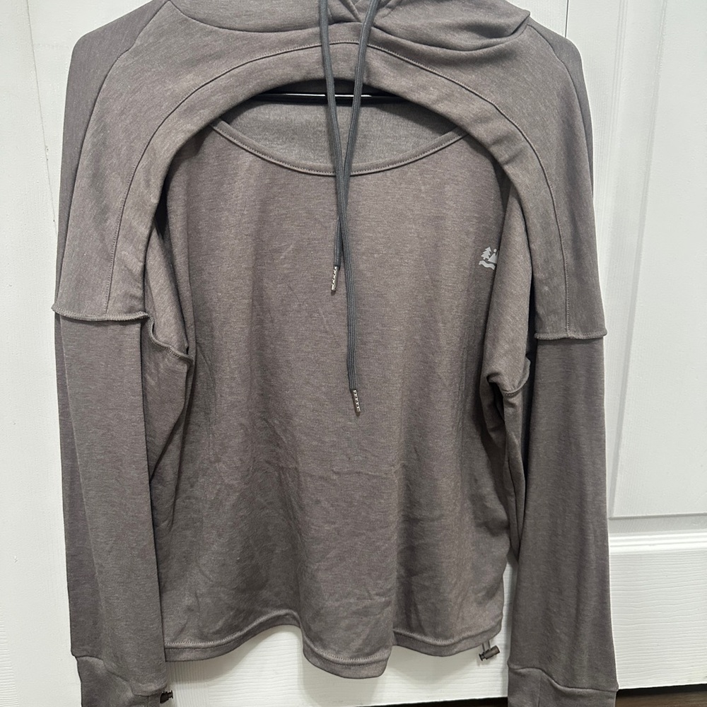 Gray Hoodie Sweatshirt